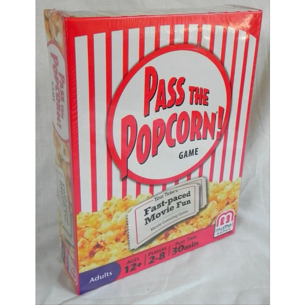 "Pass the Popcorn" Movie Guessing Game, 350 Films for Ages 12+, 2-8 Players,